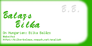 balazs bilka business card